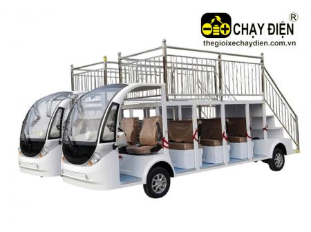 Xe điện chở khách tham quan, hai tầng Smart S11 Plus