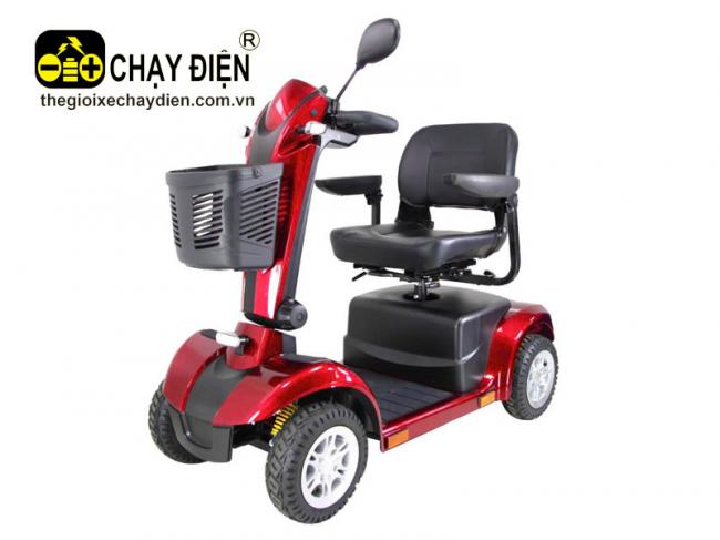 Xe lăn điện 4 bánh Power Đỏ đen