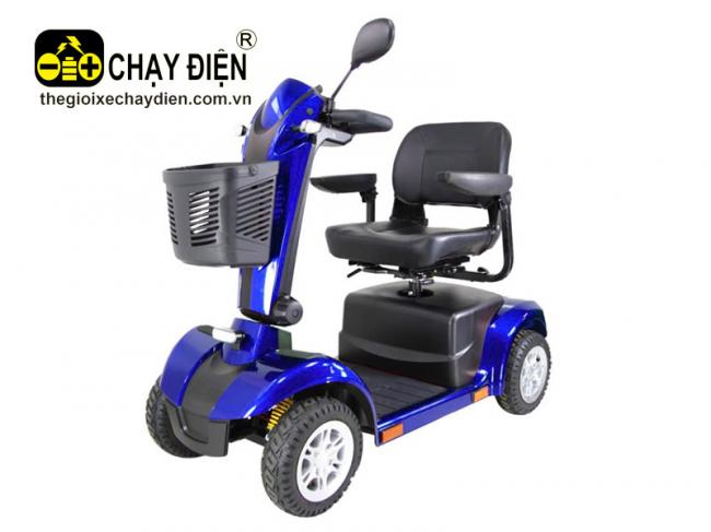 Xe lăn điện 4 bánh Power Xanh dương đen