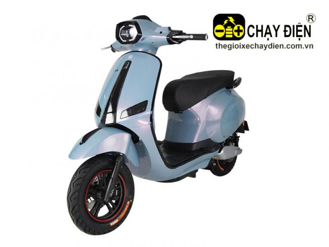 Xe máy điện JVC Vespa Platinum NFC Xanh da trời