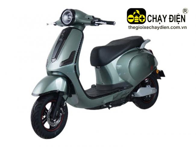 Xe máy điện JVC VESPA S6 Xanh rêu