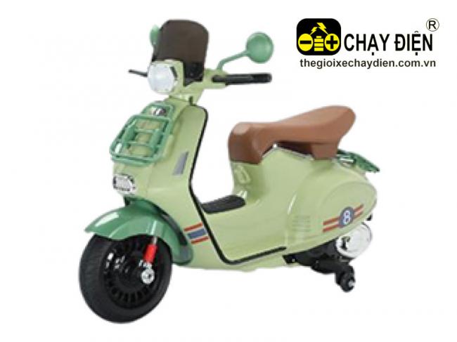 Xe máy điện vespa trẻ em 9001 Xanh lá