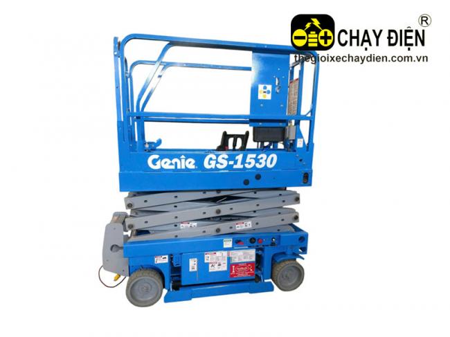 Xe nâng người cắt kéo Genie GS-1530 Xanh dương