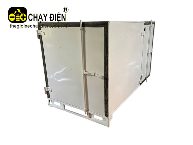 Thùng tôn 2 cửa xe 3 bánh điện Smart