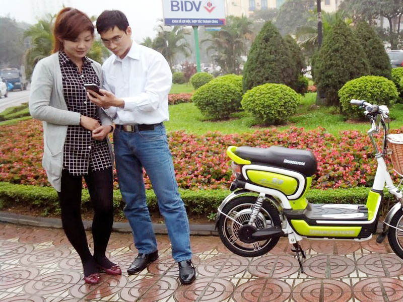 Xe đạp điện Bridgestone nhập khẩu Bắc Giang