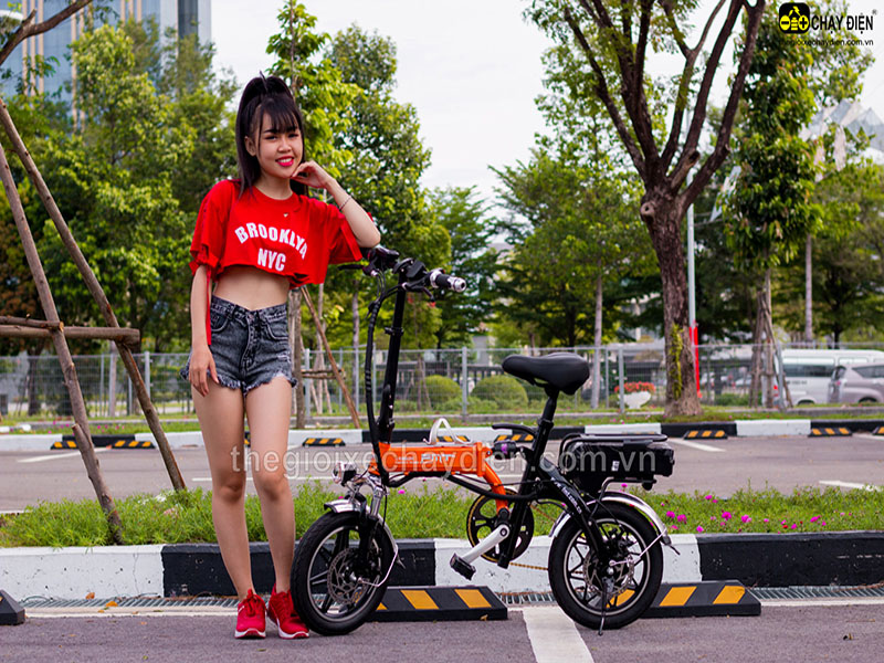 Xe đạp điện gấp FMT nhập khẩu Hà Giang 