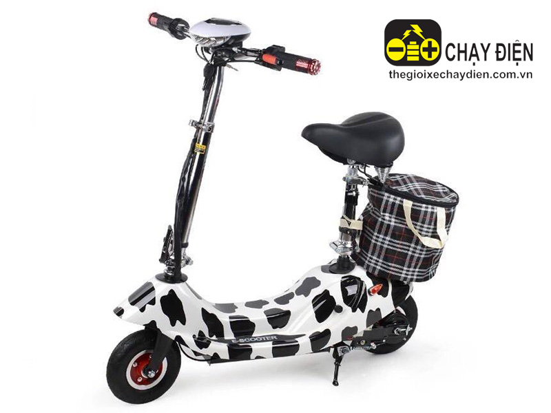 Xe điện gấp Mini E-Scooter đèn pha trên giỏ sau