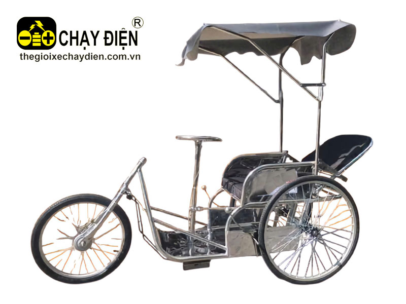 Xe lắc tay inox, ngả lưng, mái che Smart DC5