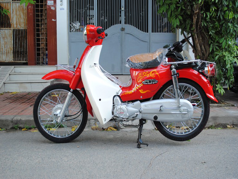 Xe máy cub tại Điện Biên