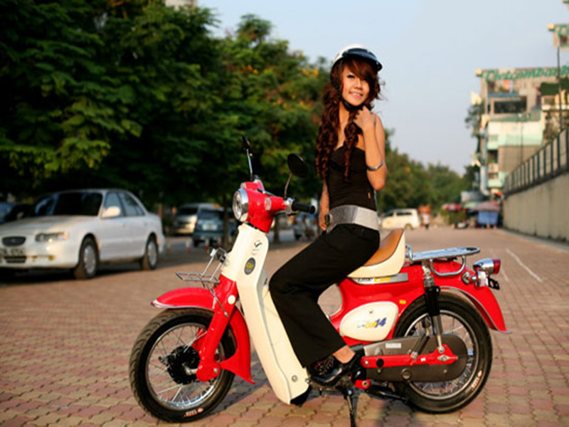 Xe máy cub tại Hòa Bình