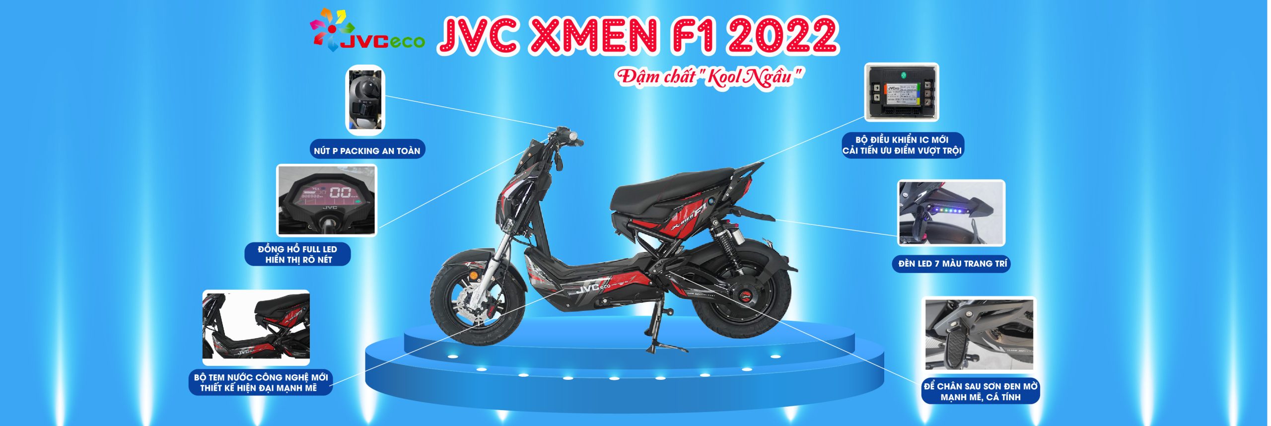 Xe máy điện Jvc Xmen F1 2022 