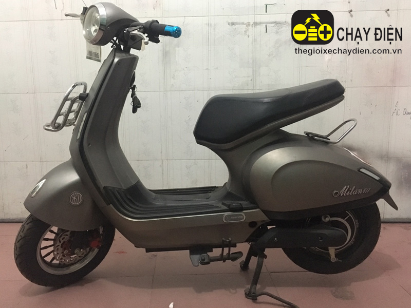 Xe máy điện Milan 3 cũ xám