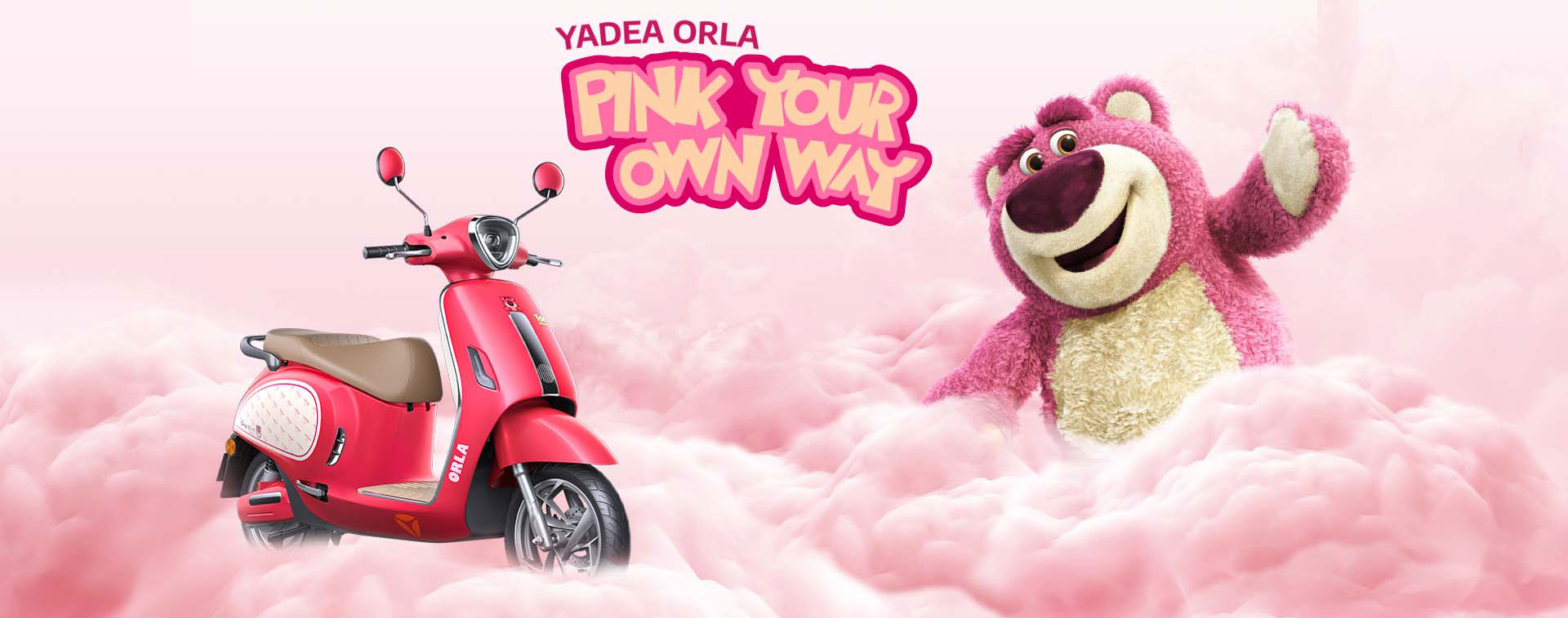 Xe máy điện Yadea ORLA Pink Your Own Way 