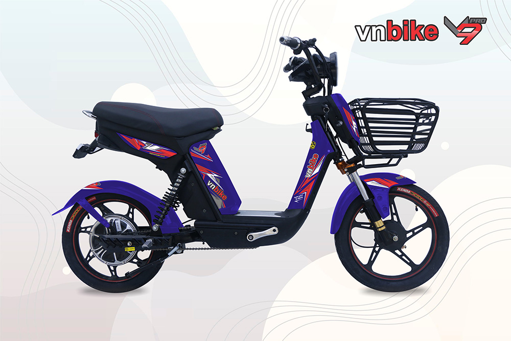 Vnbike V9 sở hữu thiết kế thể thao với kiểu dáng thon gọn