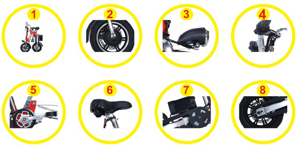 Chi tiết Xe đạp điện gấp Ecogo Biz Chi tiết Xe đạp điện gấp Ecogo Biz