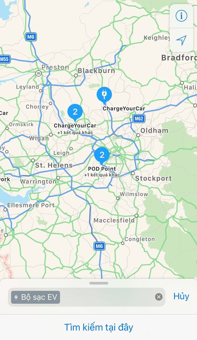 Ứng dụng của Google Maps đã được sử dụng trên các thiết bị Android và iOS