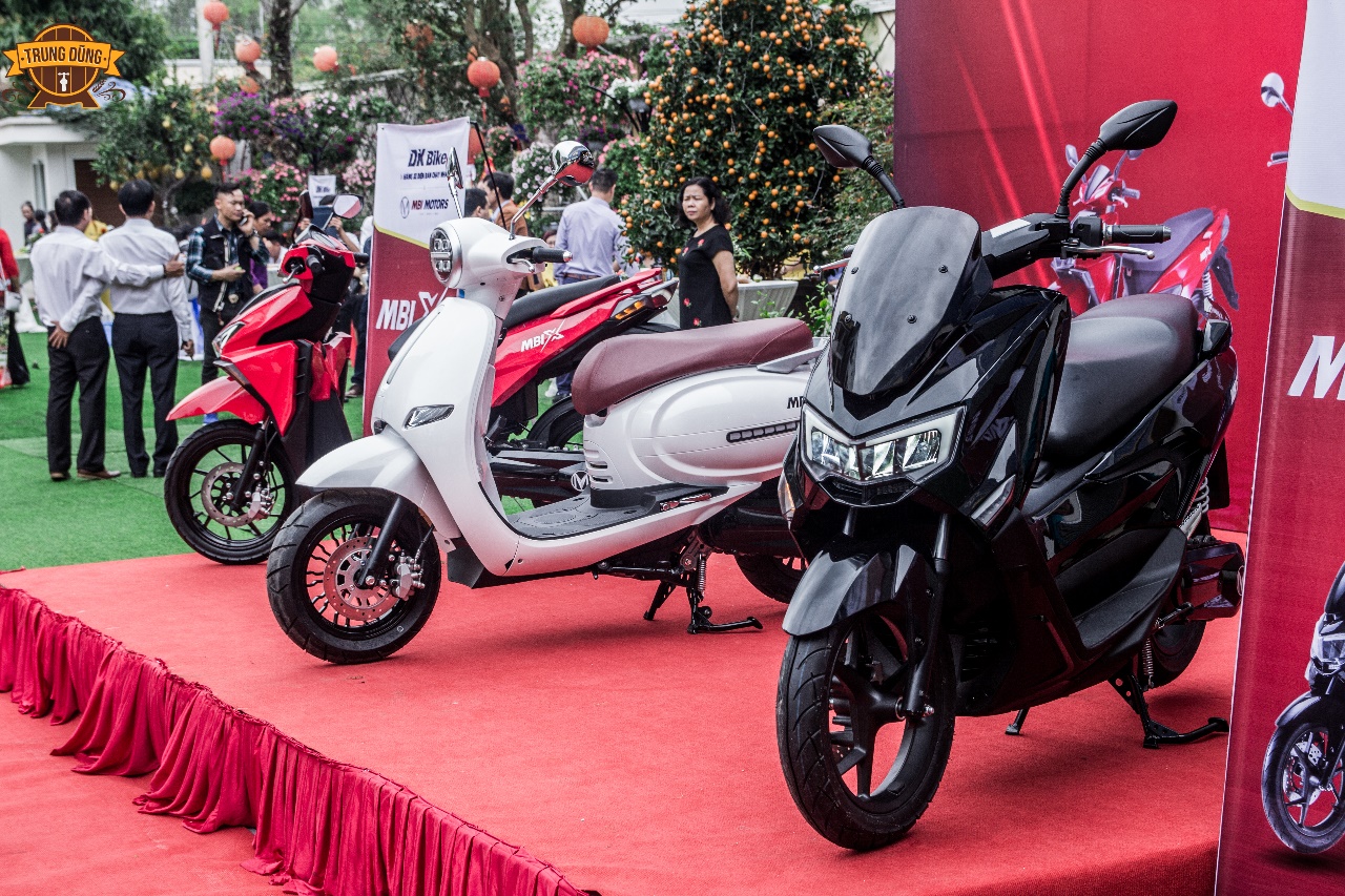 Những chiếc xe máy điện của MBI được giới thiệu tại Việt Nam trong tuần này