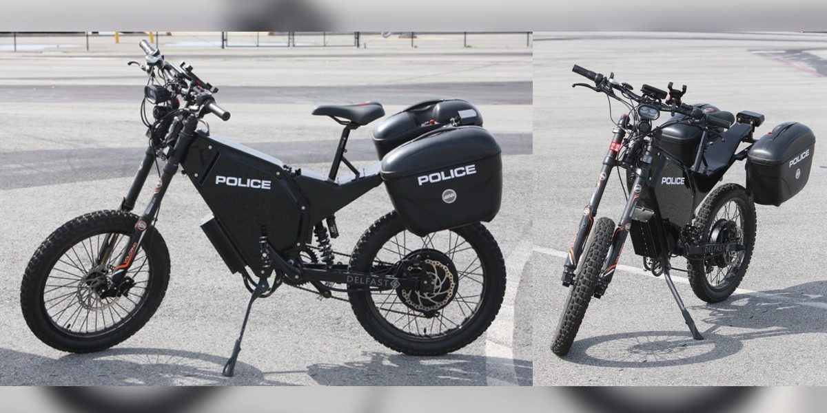 Chiếc xe đạp điện này dành cho lực lượng cảnh sát