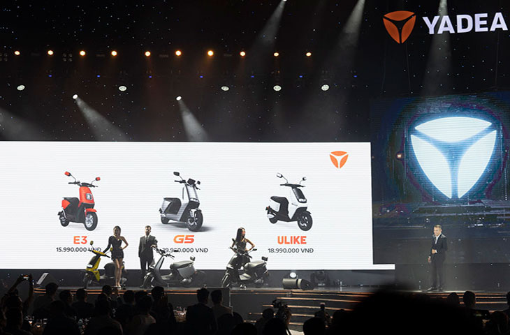 Yadea giới thiệu 3 mẫu xe máy điện tại thị trường Việt Nam