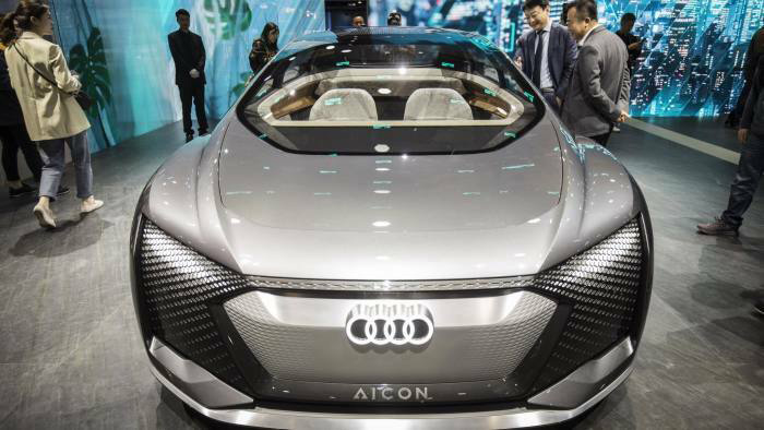 Một chiếc Audi concept tại triển lãm ôtô Thượng Hải 2019. Ảnh: Bloomberg