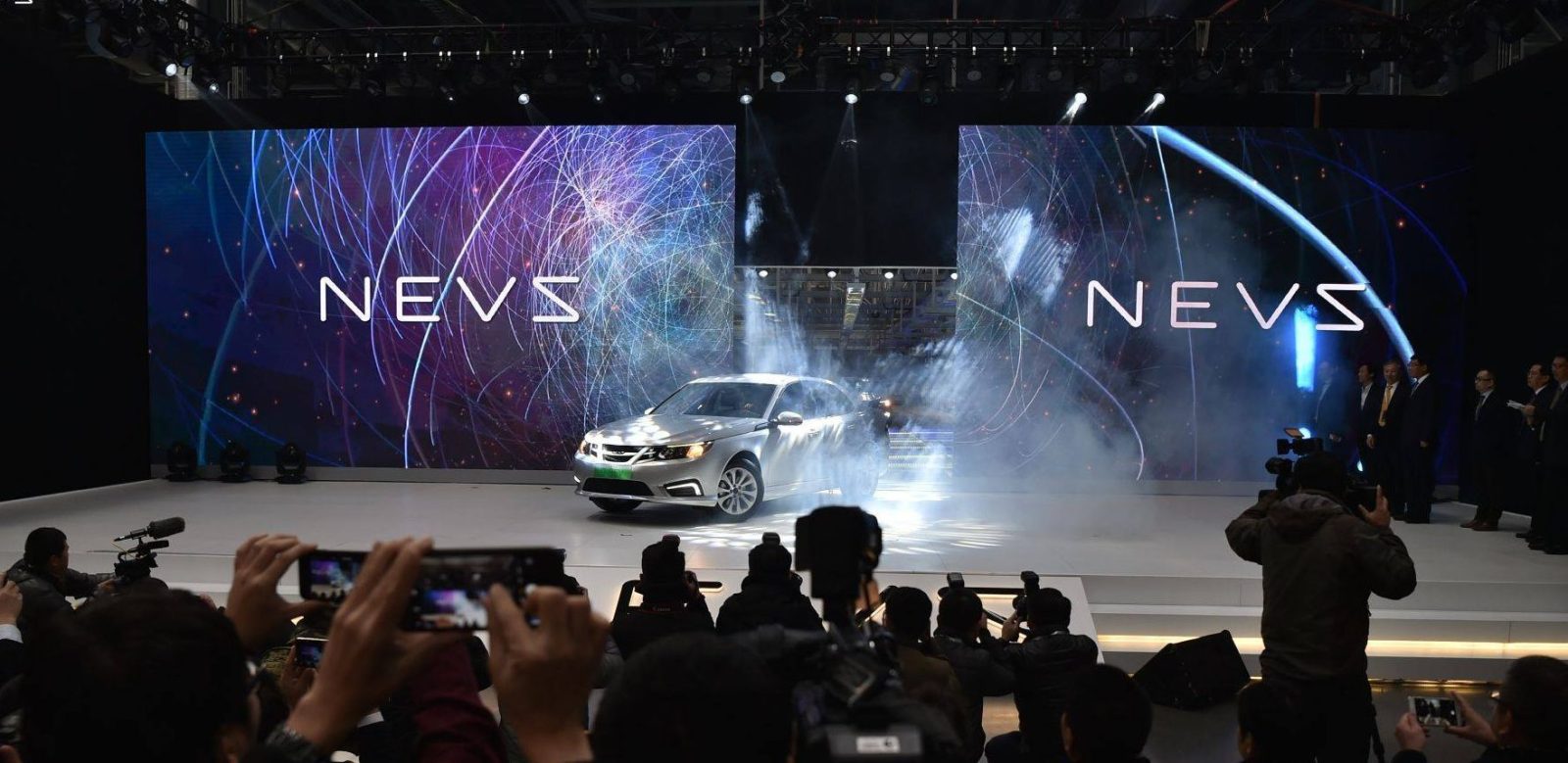 Một triển lãm ô tô điện của công ty News – đối tác đầu tư của tập đoàn Evergrande