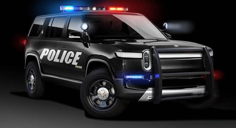 Chiếc xe chạy điện R1S trong phiên bản hướng đến cảnh sát Mỹ