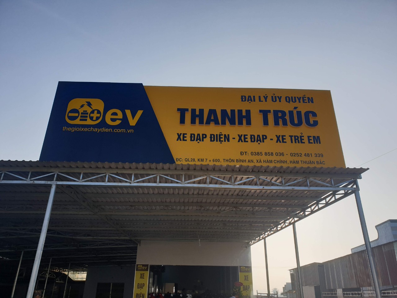 Đại lý uỷ quyền xe điện EV Thanh Trúc của Thế Giới Xe Chạy Điện tại Hàm Thuận Bắc