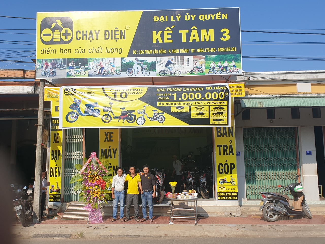 Đại lý ủy quyền Kế Tâm 3 - Khai trương vào ngày 16/5/2019 tại 106 Phạm Văn Đồng – P.Nhơn Thành
