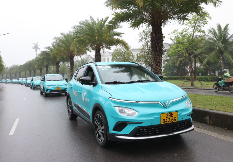Hãng taxi điện Xanh SM của công ty GSM đã chính thức vận hành tại Hà Nội vào ngày 14/4 vừa qua