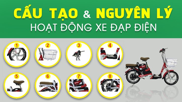 Cấu tạo và nguyên lý hoạt động của xe đạp điện