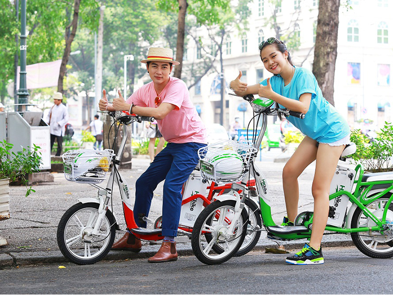 Xe đạp điện Hkbike nhập khẩu Long An 