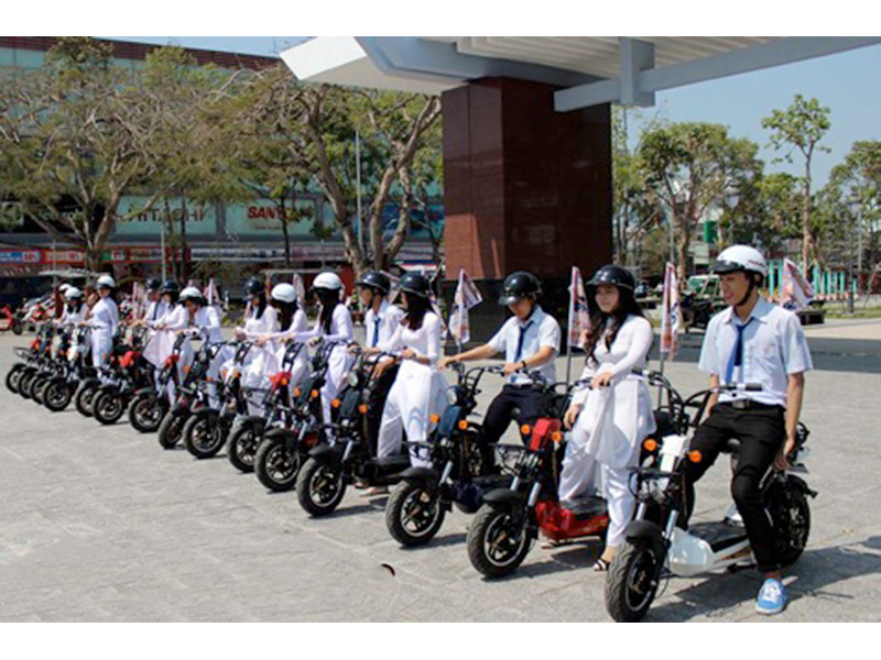 Xe đạp điện Anbico nhập khẩu Long Biên 