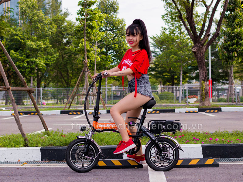 Xe đạp điện gấp FMT nhập khẩu Kon Tum 