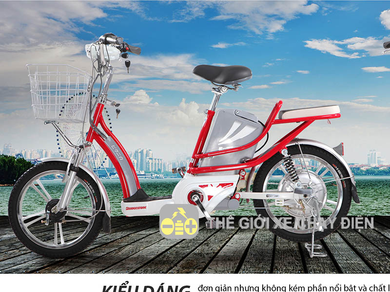 Xe đạp điện Bridgestone nhập khẩu Long Biên