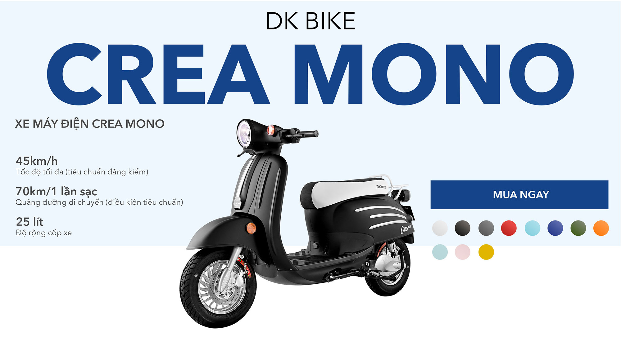 Xe máy điện DK Crea Mono
