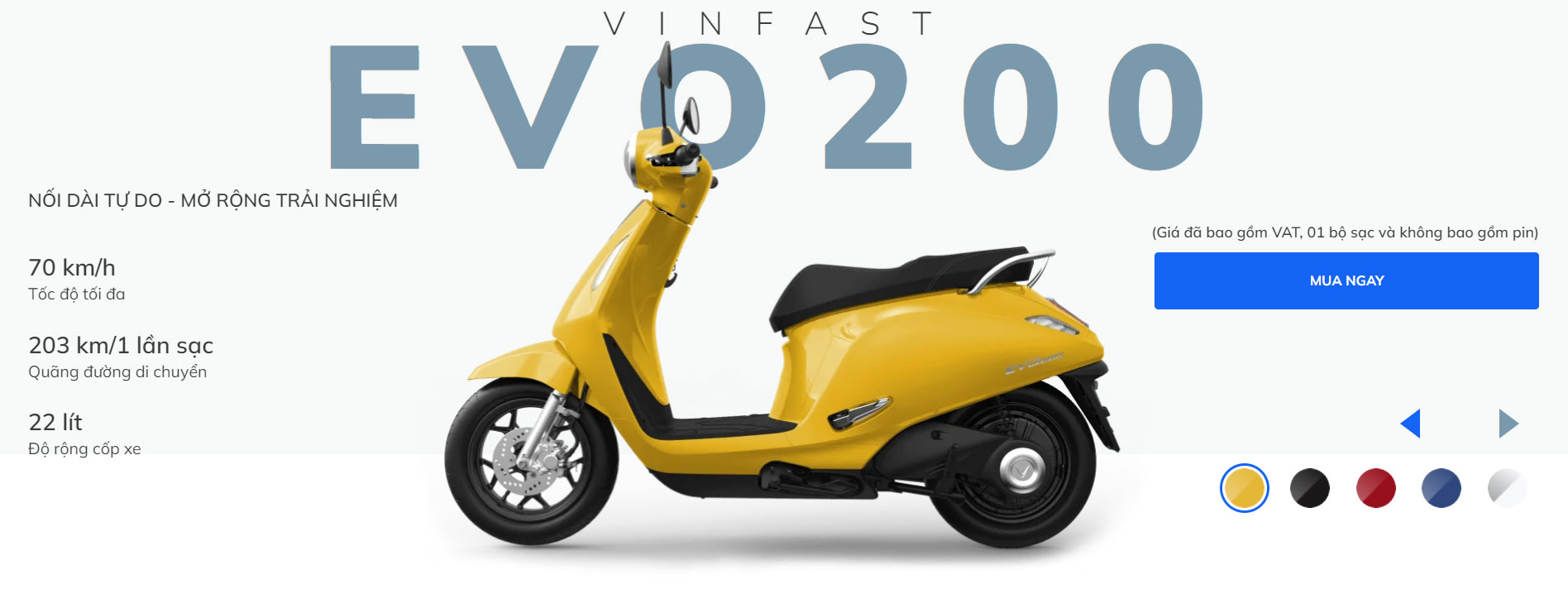 Xe máy điện VinFast Evo 200