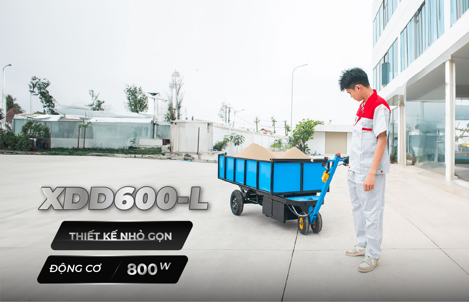 Xe dắt lái thùng ben XDD600-L