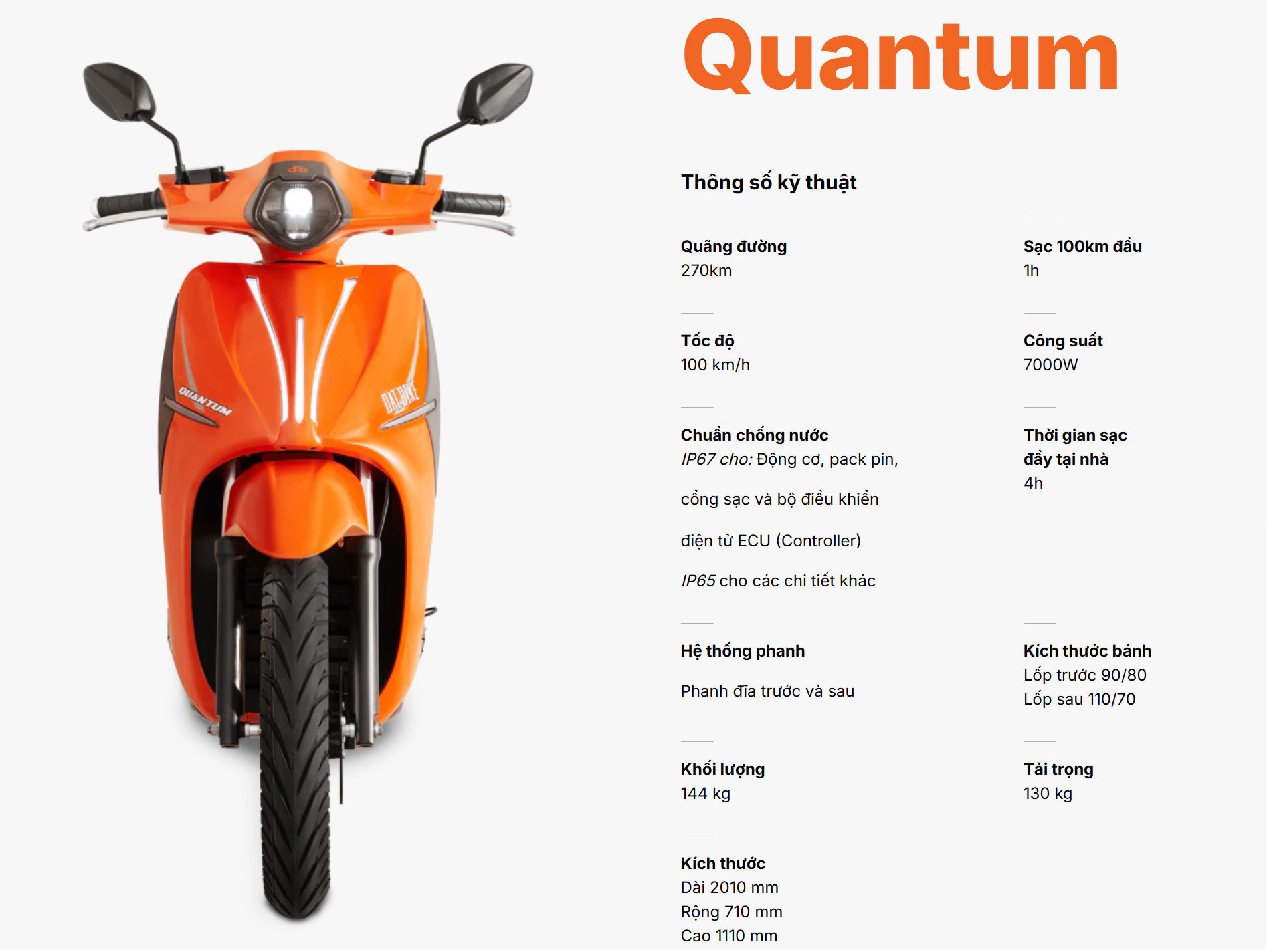 Xe máy điện Datbike Quantum