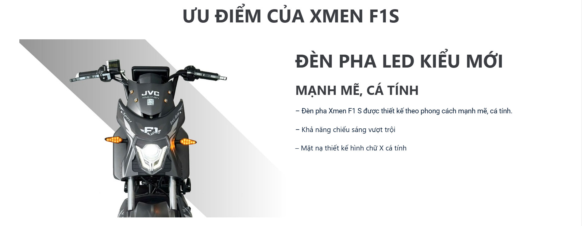 Xe máy điện JVC Xmen F1S