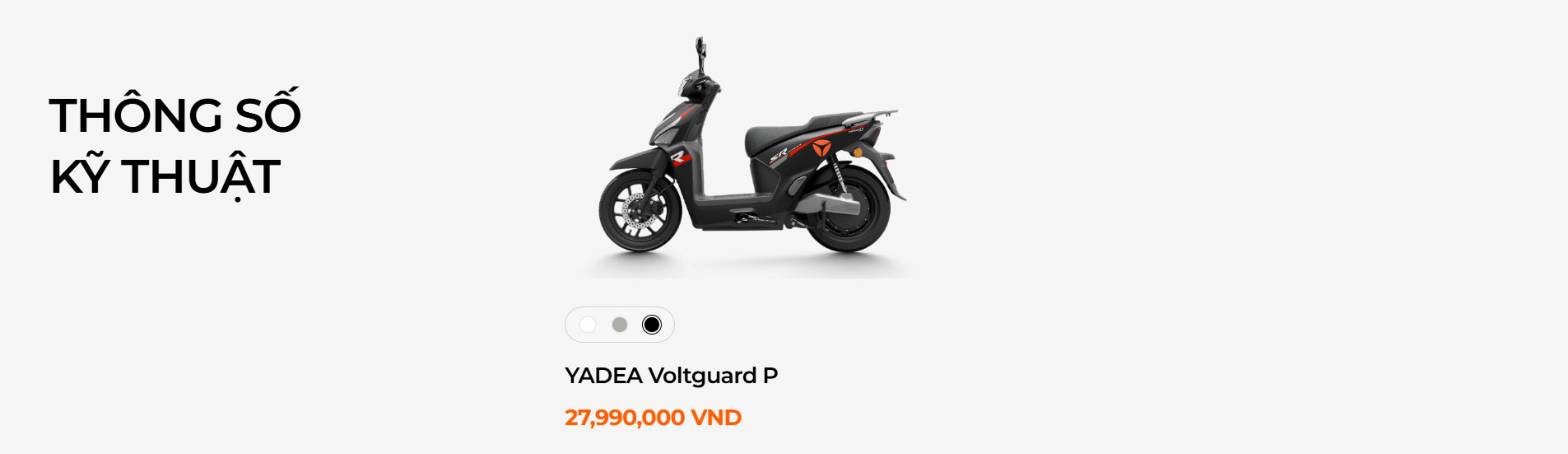 Xe máy điện Yadea VOLTGUARD P