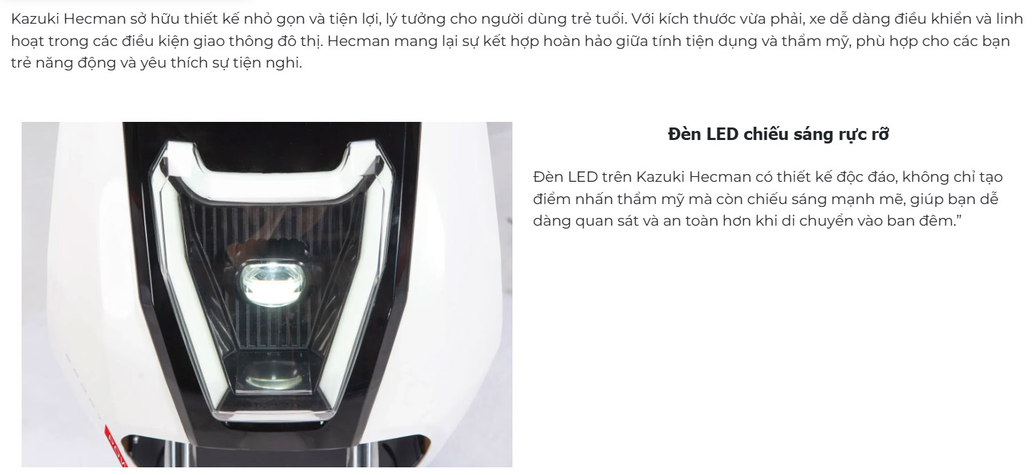 Xe điện KAZUKI HECMAN