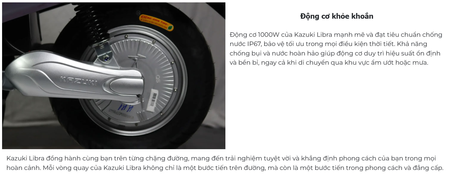 Xe máy điện KAZUKI LIBRA