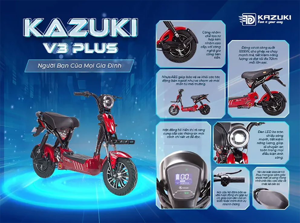 Xe điện KAZUKI V3 PLUS