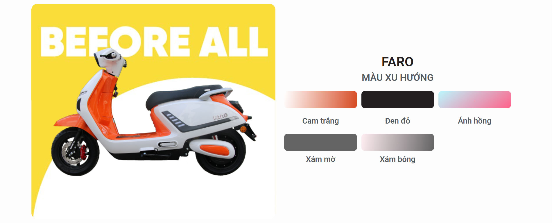 Xe máy điện Before All FARO