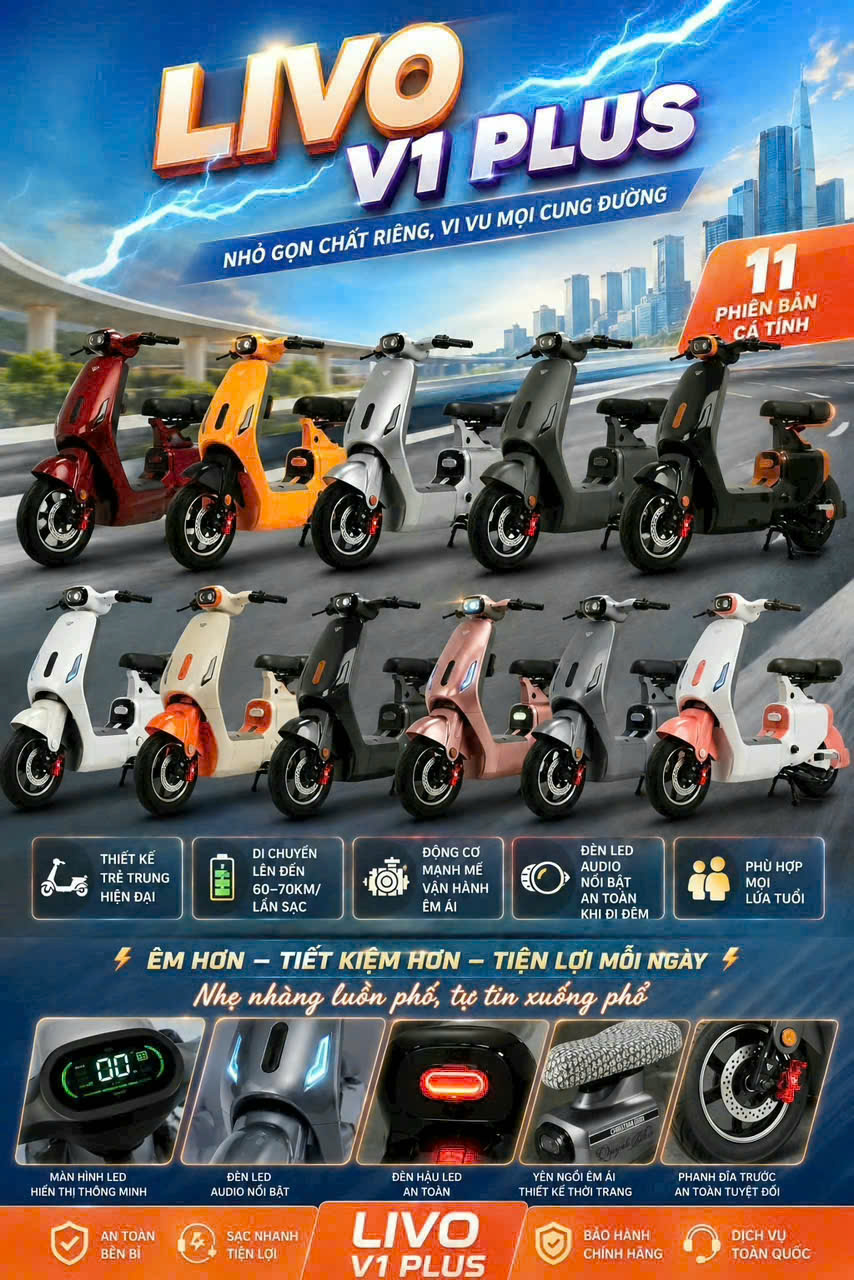 Xe điện V1 Plus Livo