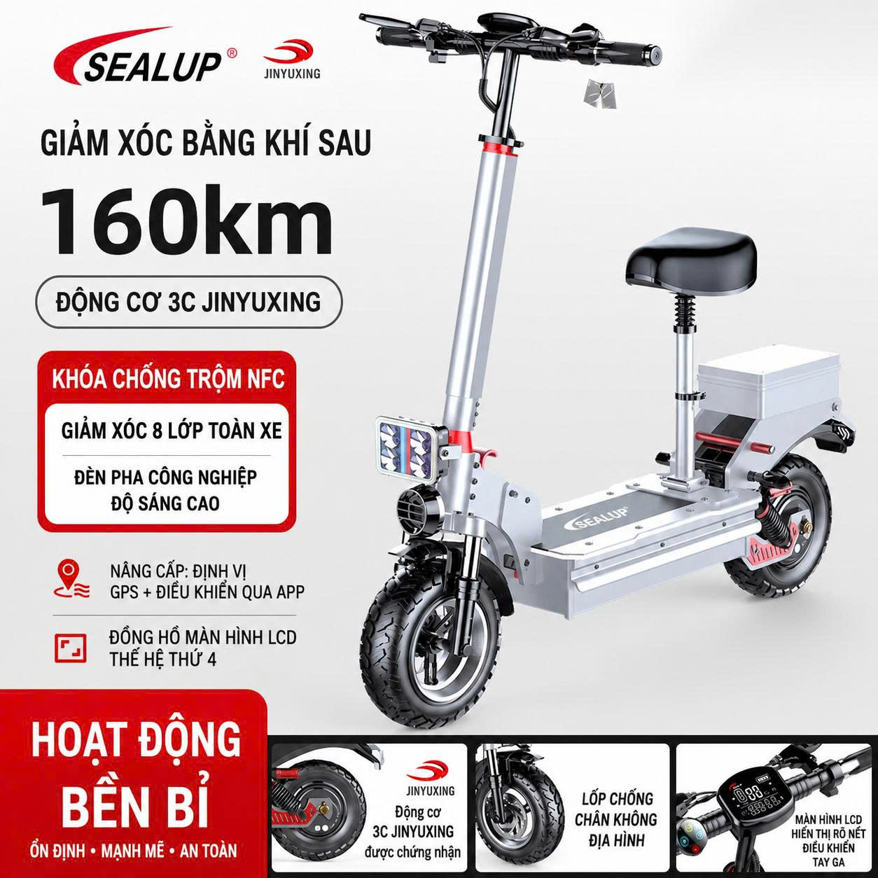 Xe Scooter điện gấp gọn Sealup Q26
