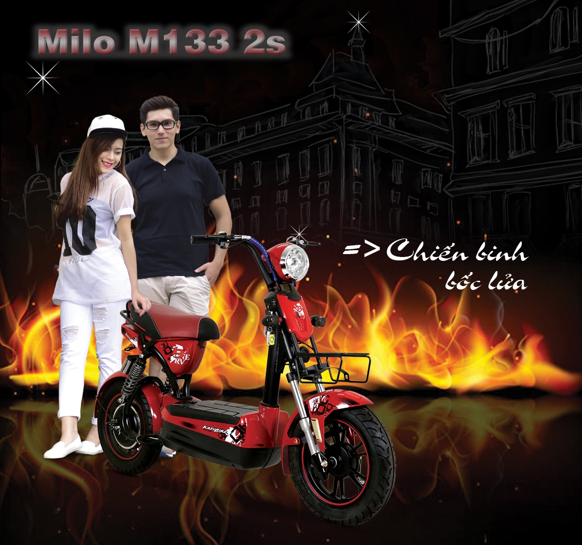 Xe máy điện Milo M133