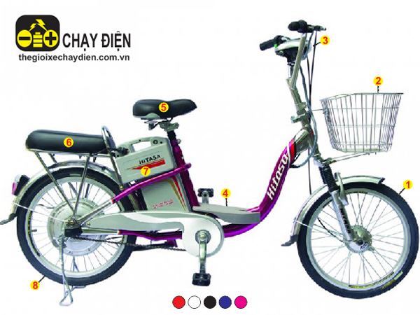 Xe đạp điện Hitasa Inox màu 22