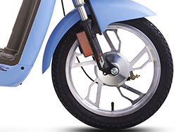 Bánh trước Xe đạp điện Honda A8 Plus với vành đúc hợp kim