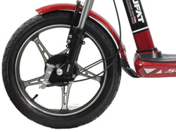 bánh trước Xe đạp điện Sufat SF3 với lốp cao su không ruột